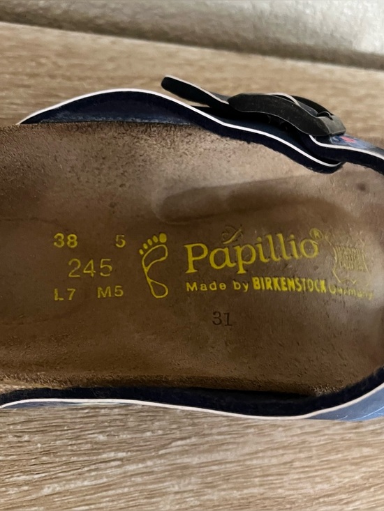 Birkenstock Papillio Floral Gizeh Thong Sandals Size 38 - Picture 7 of 8